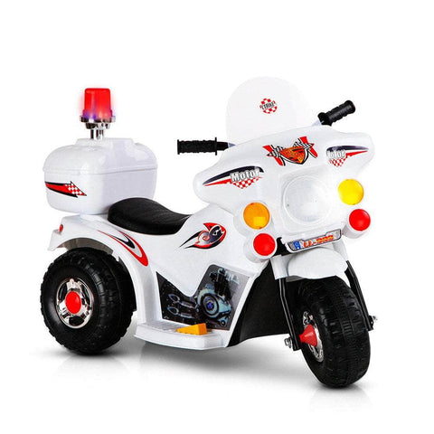 Rigo Kids Ride On Motorbike - White