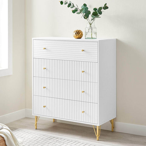 Rocco White Drawer Chest