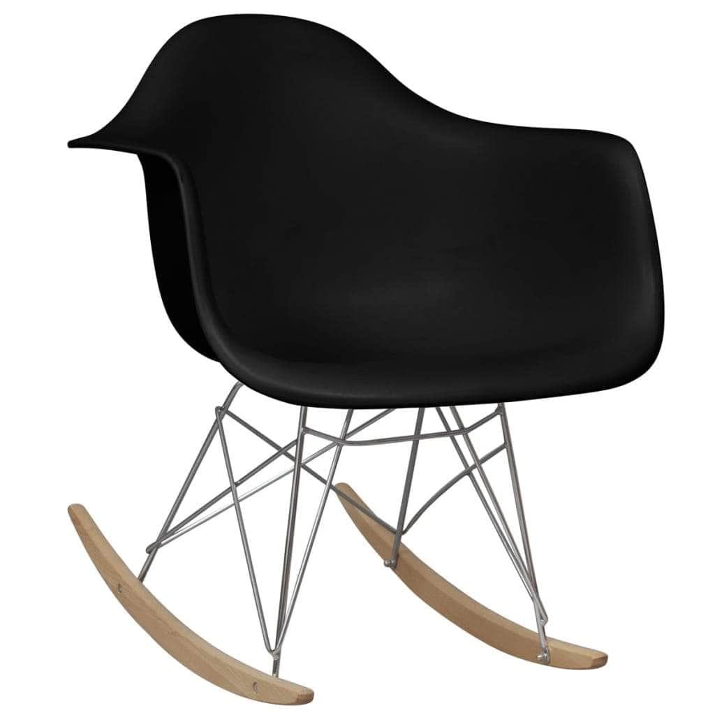 Rocking Chair Black Plastic