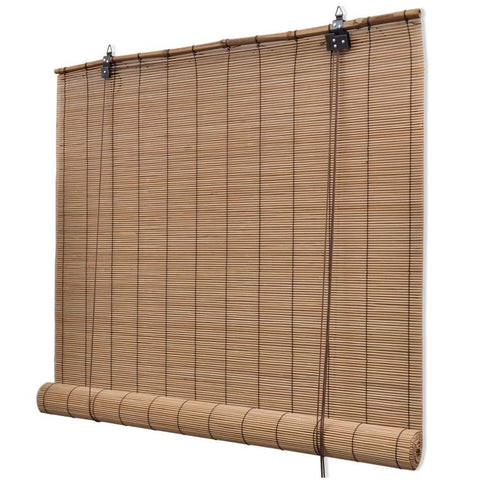 Roller Blind Bamboo Privacy Brown