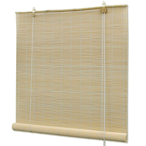 Roller Blind Bamboo Privacy Natural
