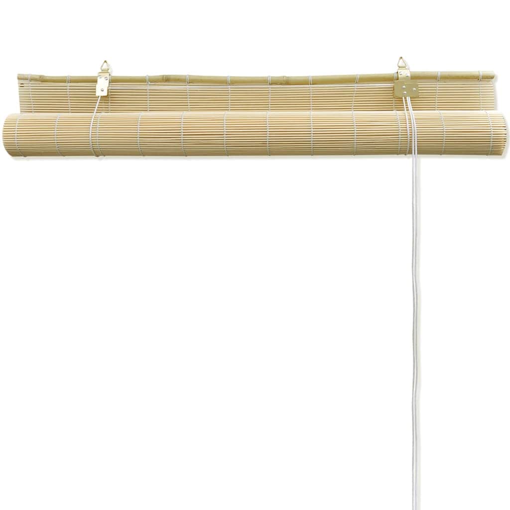 Roller Blind Bamboo Privacy Natural