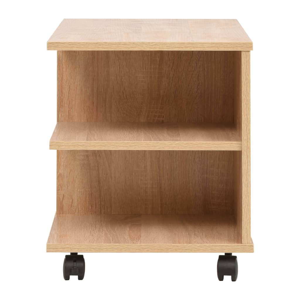Rolling Shelf Oak
