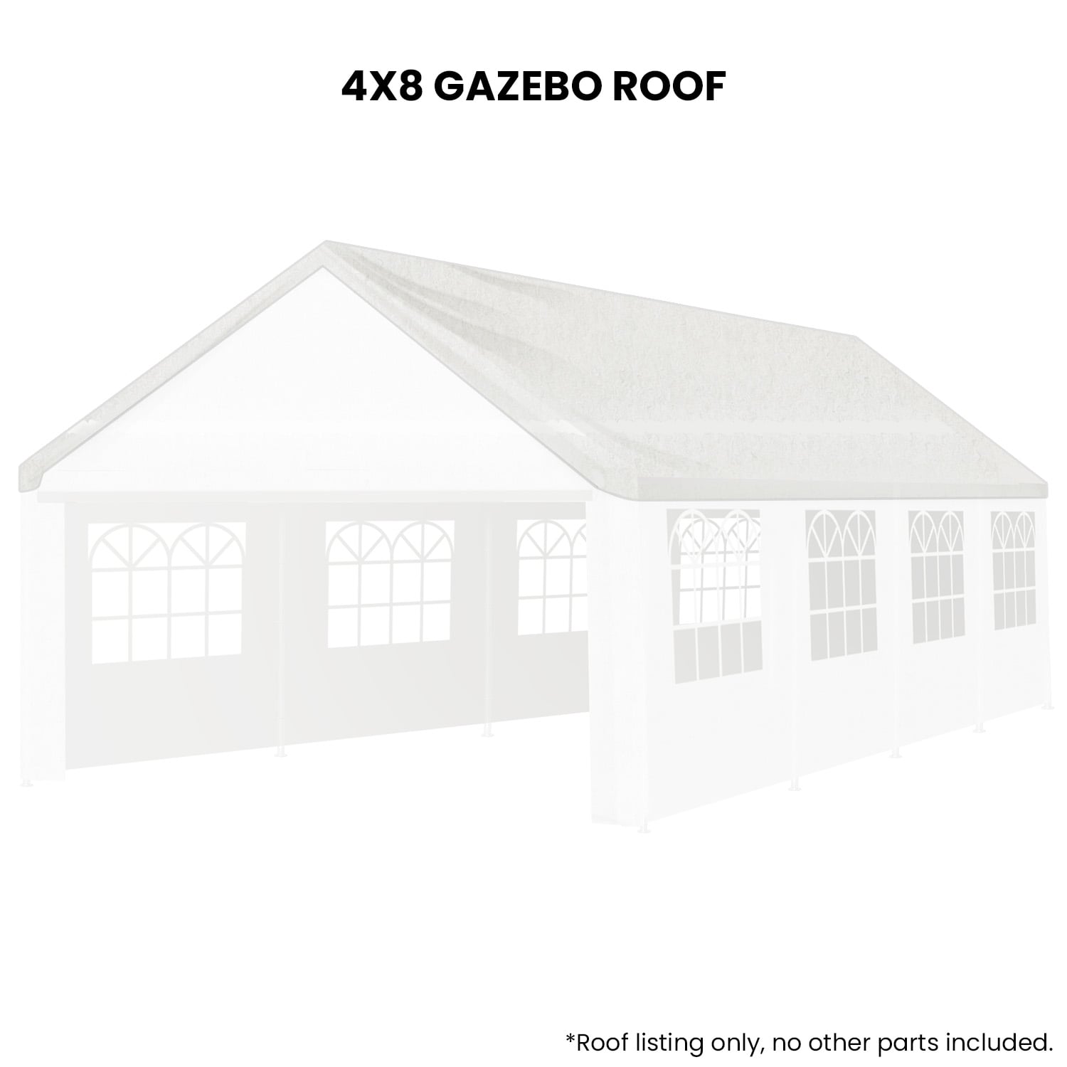 Outdoor Marquee Replacement Roof White 4x8cm