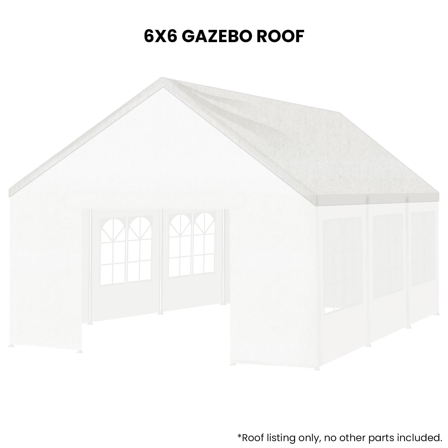 Outdoor Marquee Roof White Premium 6x6cm