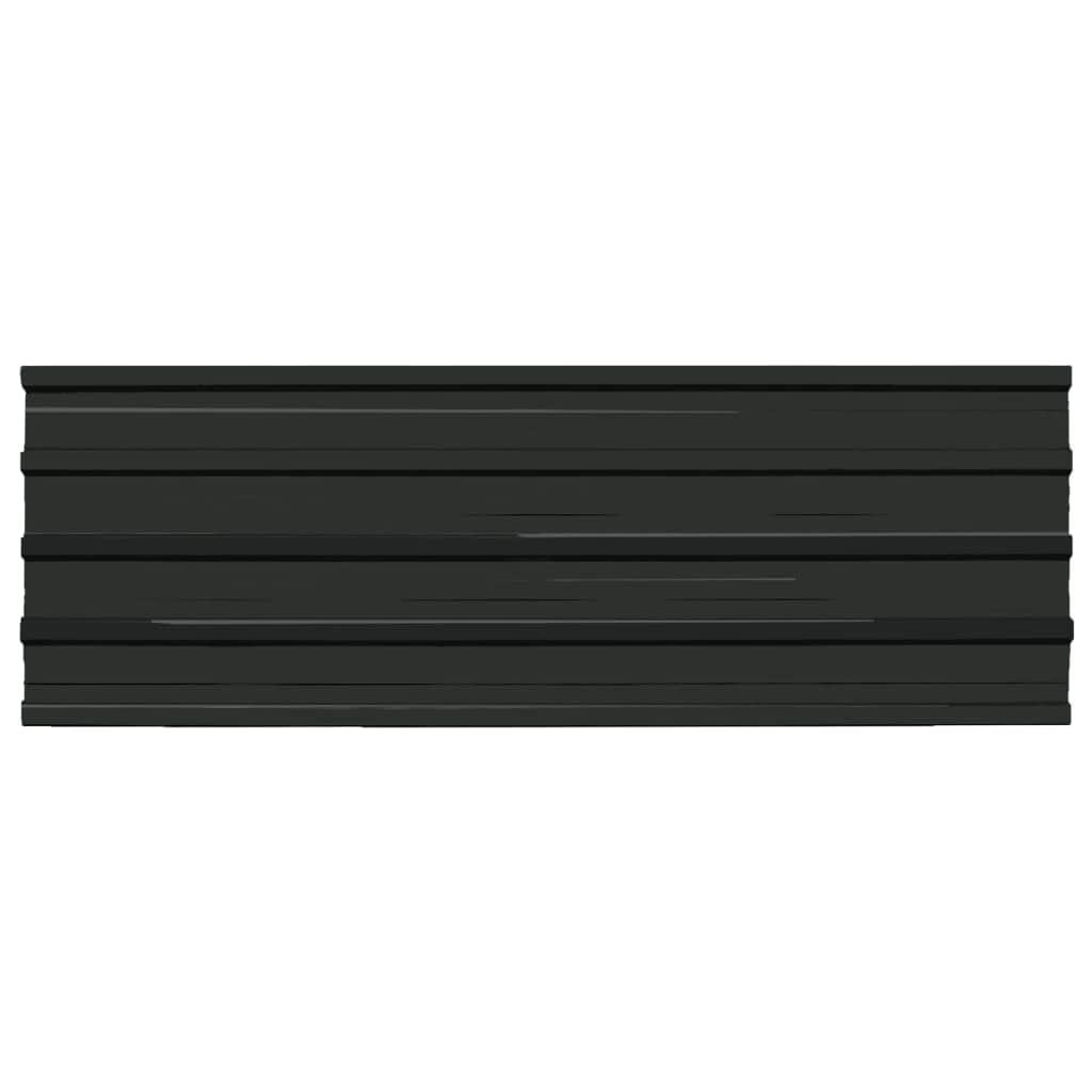 Roof Panels 12 pcs Galvanised Steel Anthracite