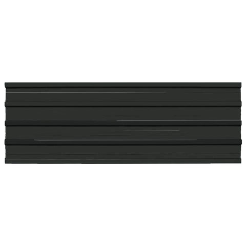 Roof Panels 12 pcs Galvanised Steel Anthracite