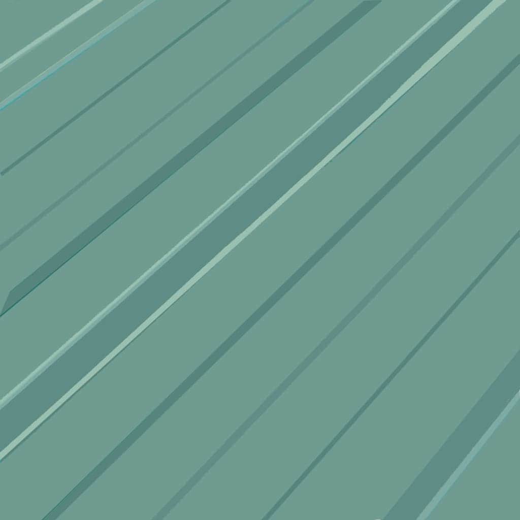Roof Panels 12 pcs Galvanised Steel Green