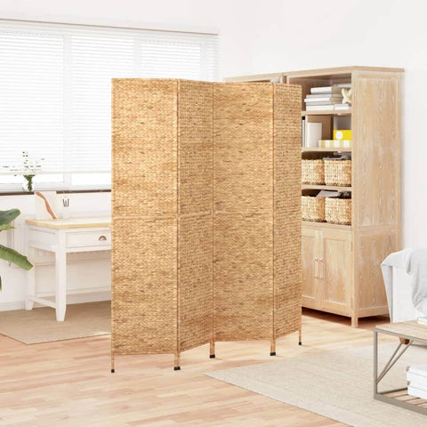 Room Divider 4-Panel Water Hyacinth