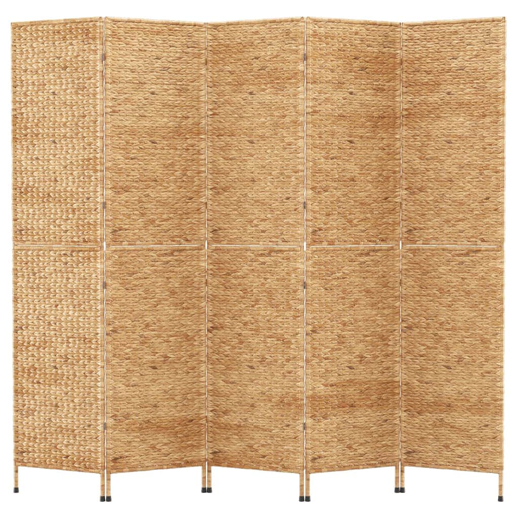 Room Divider 5-Panel Water Hyacinth