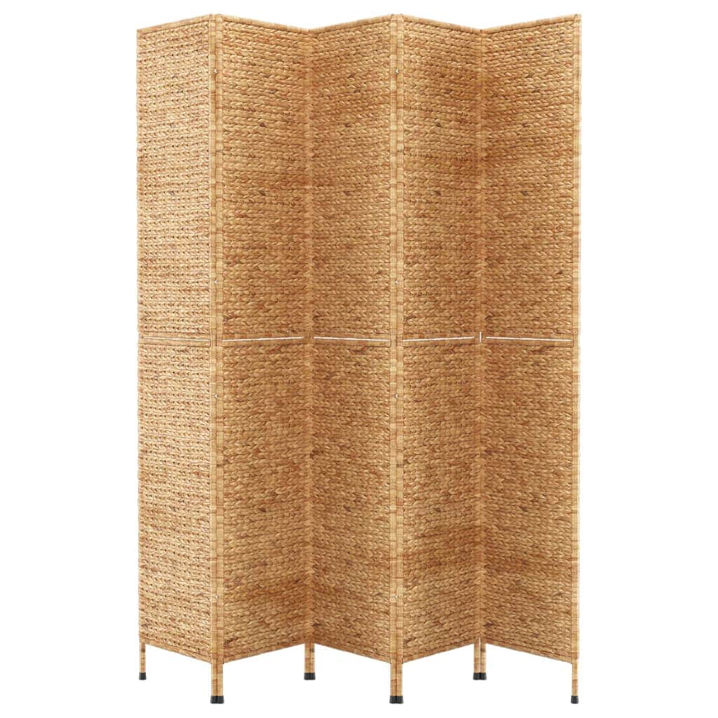 Room Divider 5-Panel Water Hyacinth