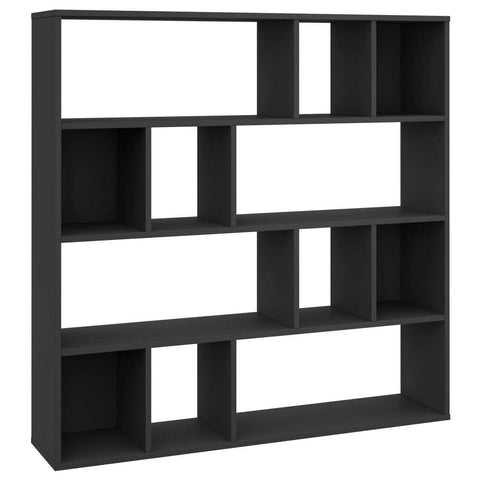 Room Divider/Book Cabinet Black  Chipboard