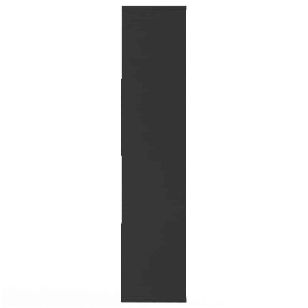 Room Divider/Book Cabinet Black  Chipboard