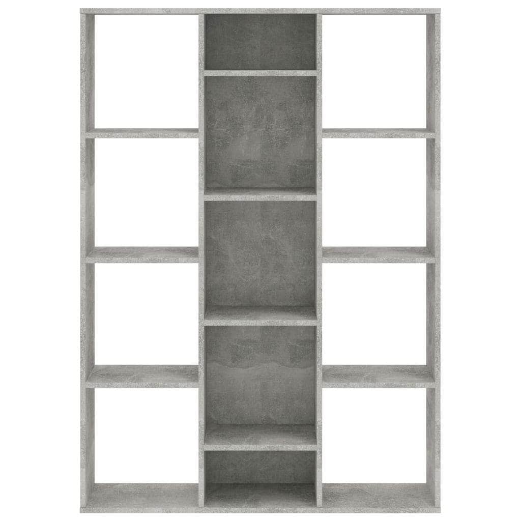 Room Divider/Book Cabinet Concrete Grey  Chipboard