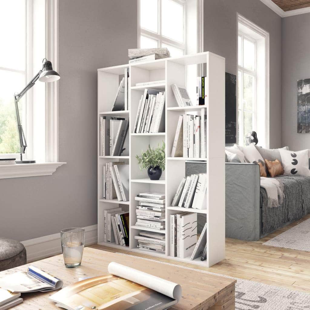 Room Divider/Book Cabinet White
