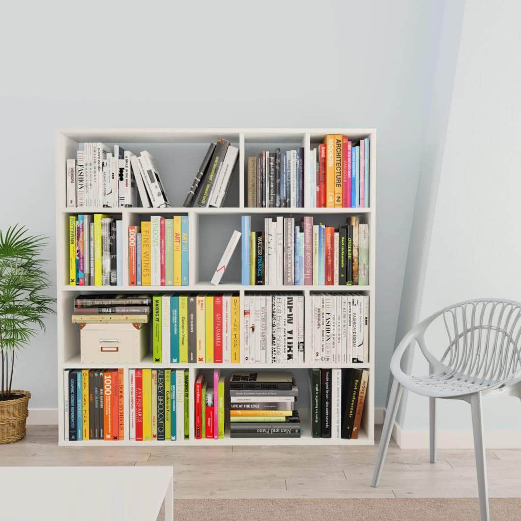 Room Divider/Book Cabinet White Chipboard