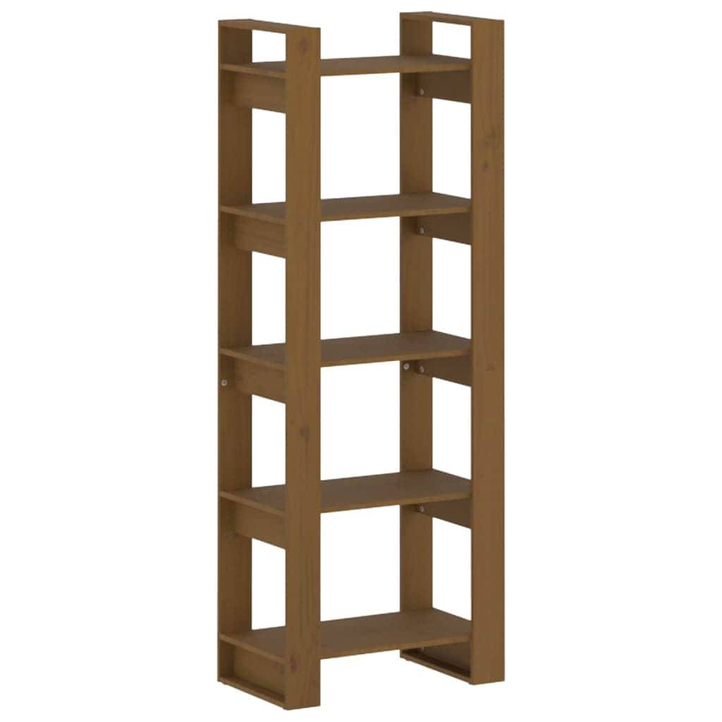 Room Divider Honey Brown Solid Wood