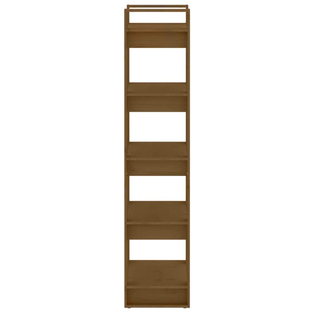 Room Divider Honey Brown Solid Wood