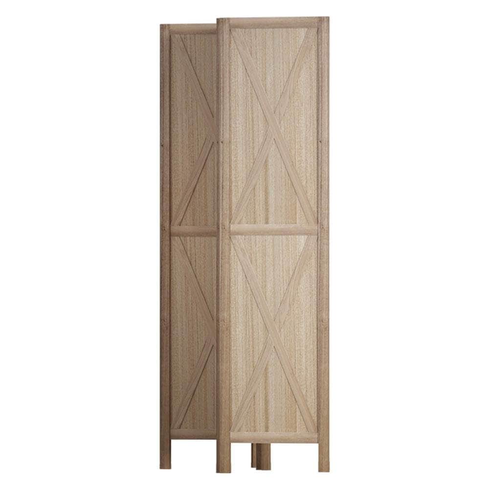 Room Divider Screen Privacy Wood Dividers Stand 3 Panel Brown