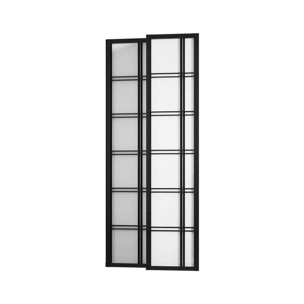 Room Divider Screen Privacy Wood Dividers Stand 3 Panel Nova Black