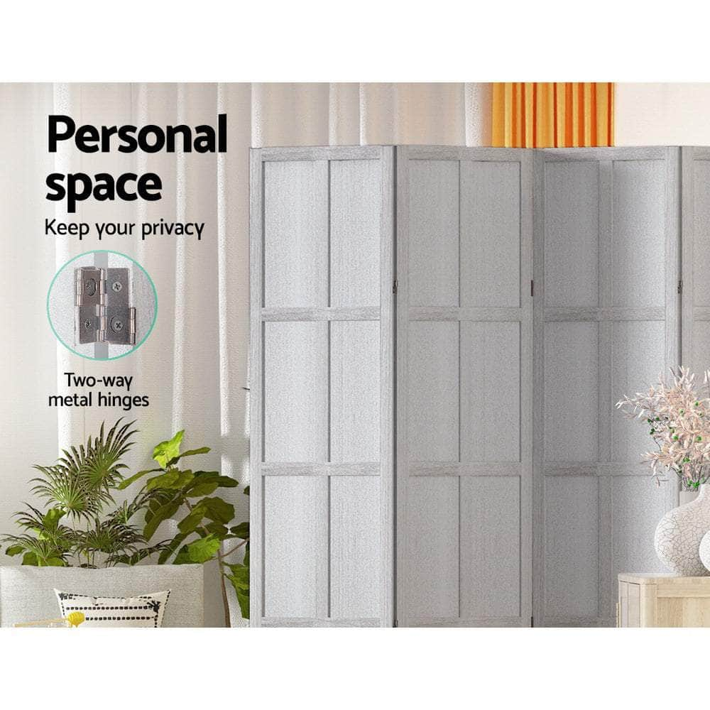 Room Divider Screen Privacy Wood Dividers Stand 3 Panel White