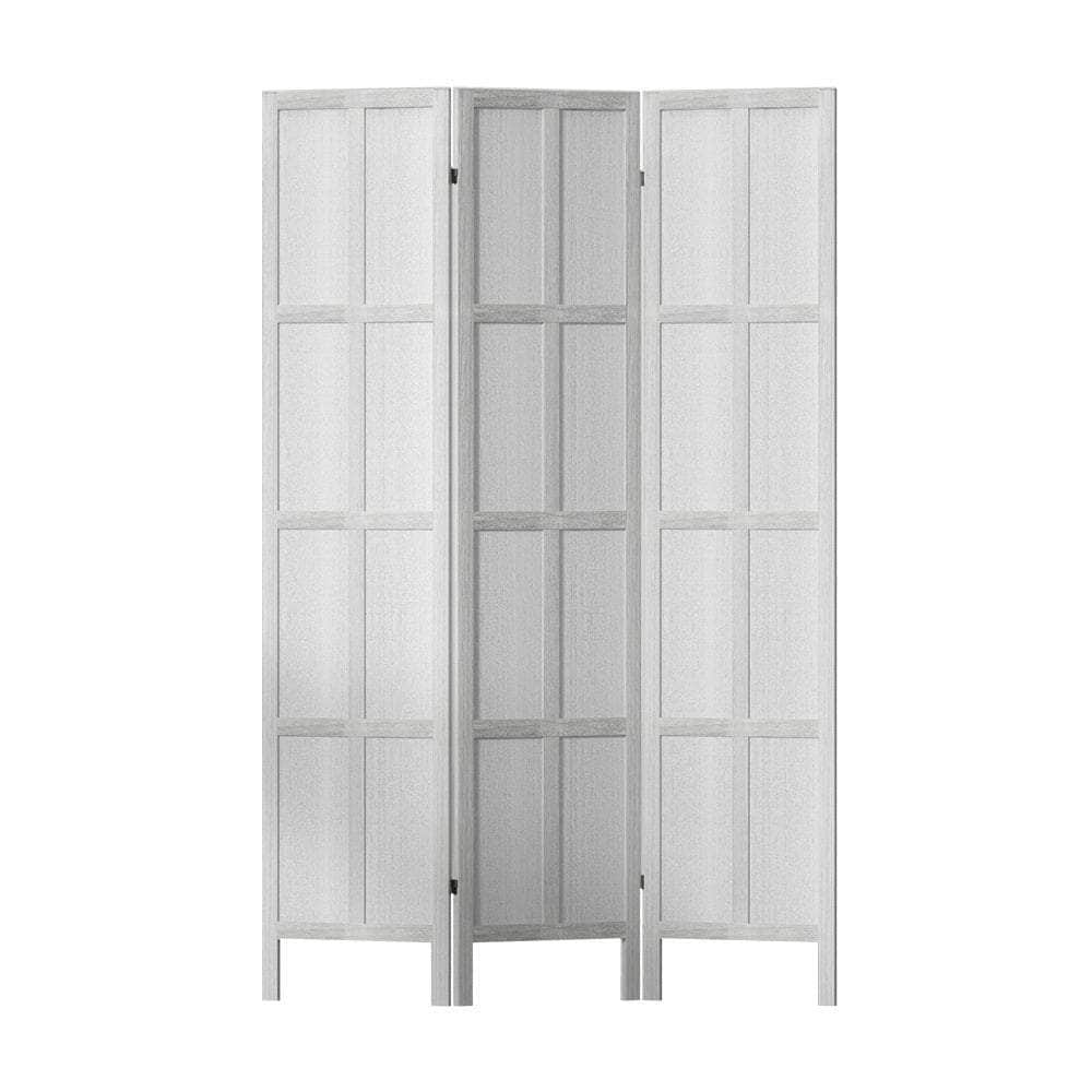 Room Divider Screen Privacy Wood Dividers Stand 3 Panel White