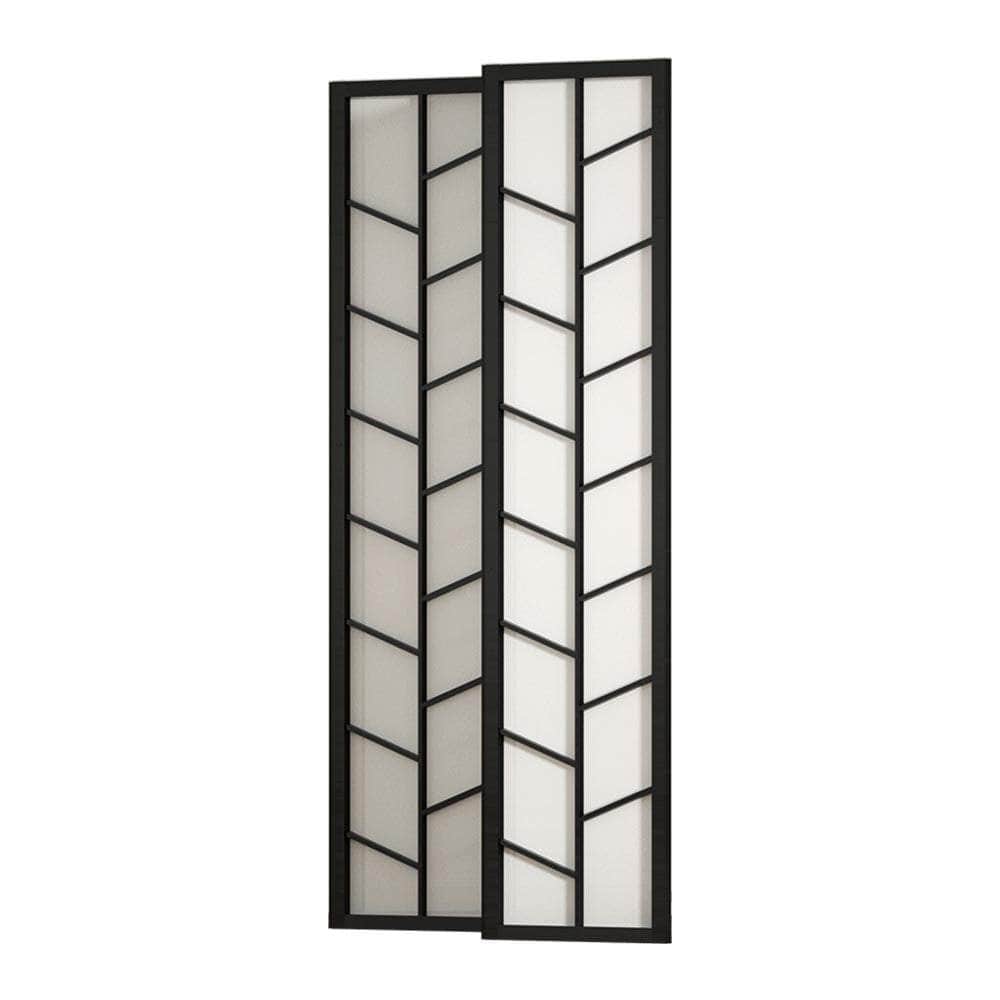 Room Divider Screen Privacy Wood Dividers Stand 4 Panel Archer Black