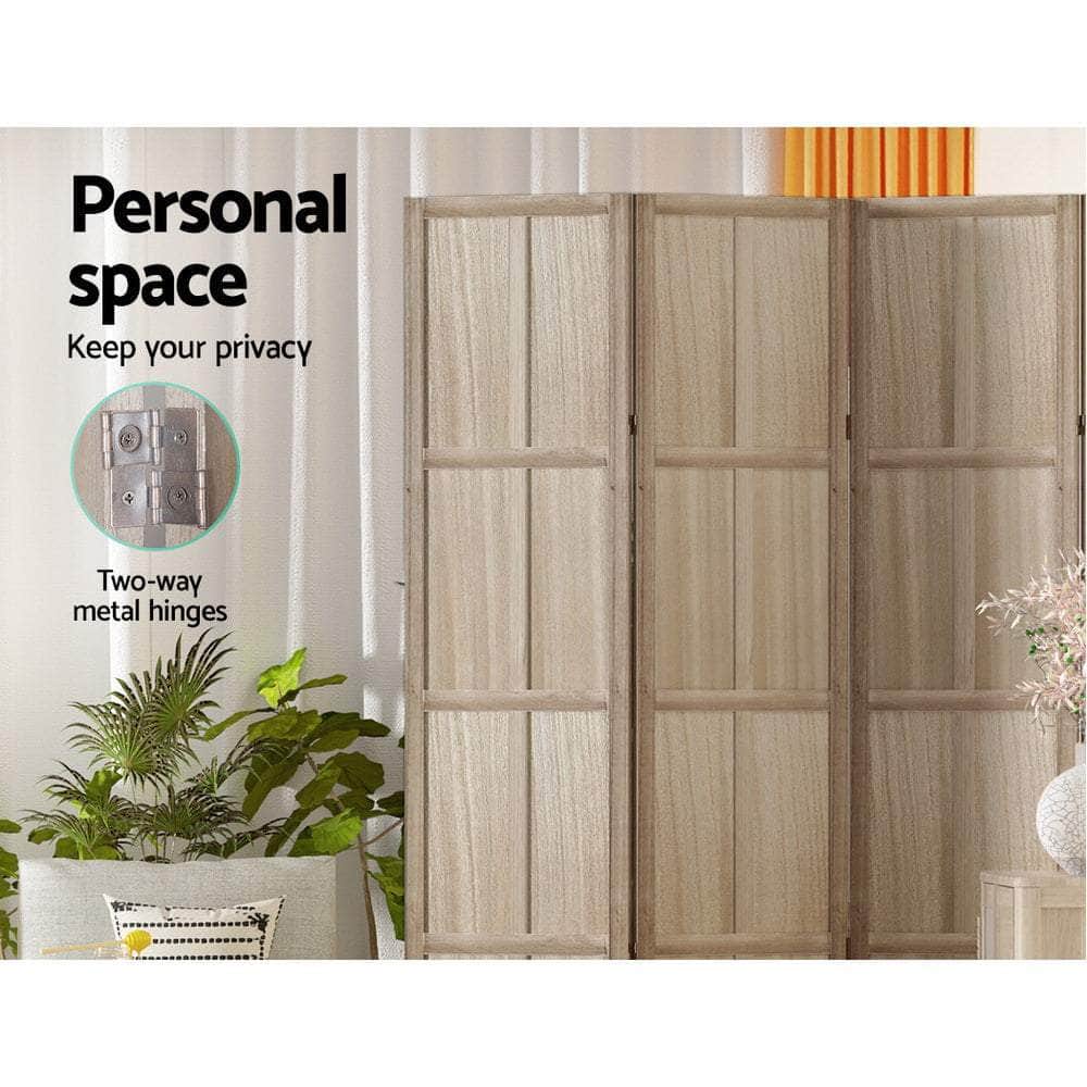 Room Divider Screen Privacy Wood Dividers Stand 6 Panel