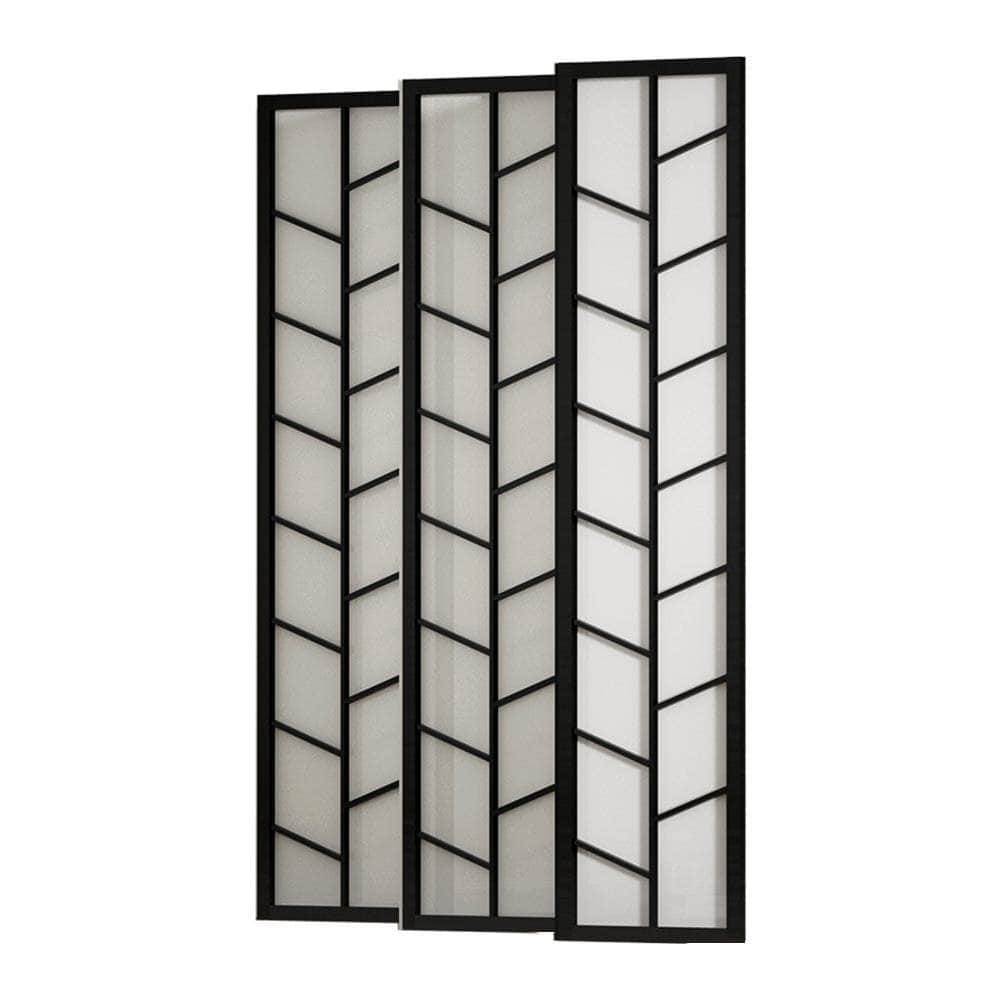 Room Divider Screen Privacy Wood Dividers Stand 6 Panel Archer Black