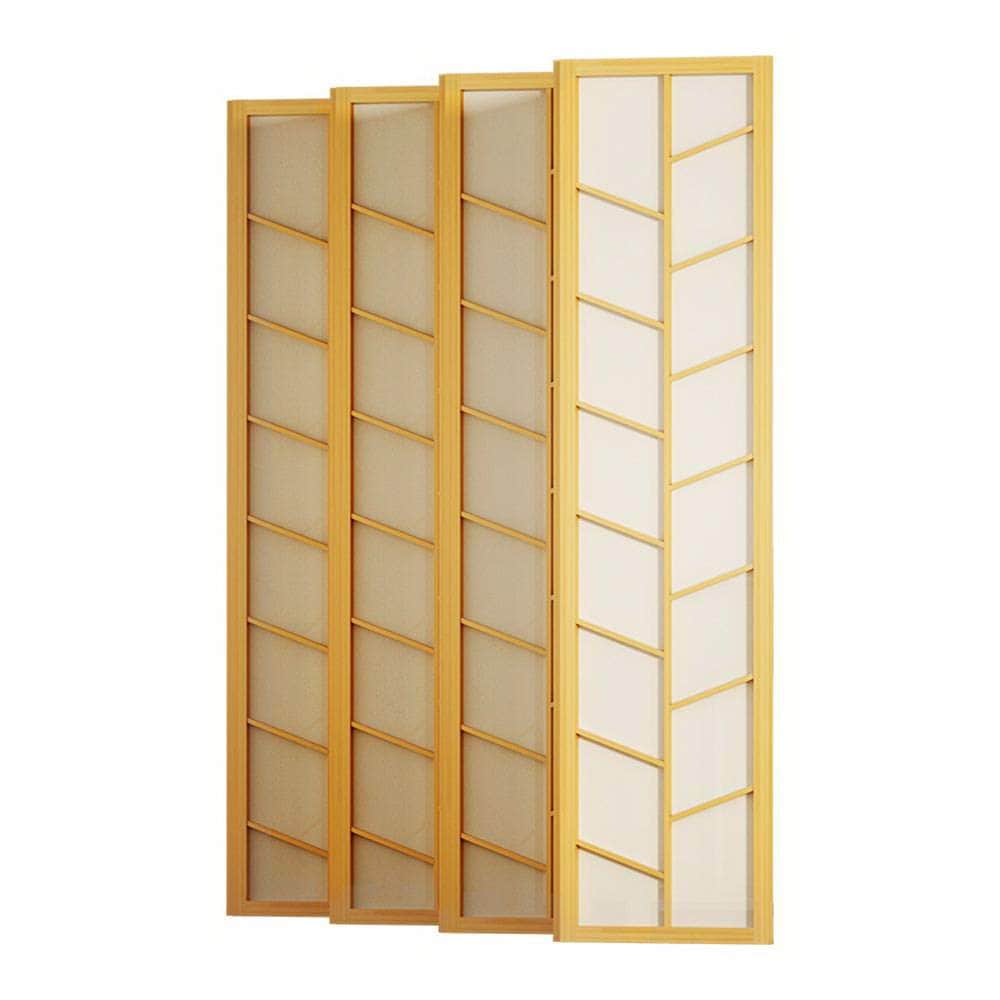 Room Divider Screen Privacy Wood Dividers Stand 8 Panel Archer Natural