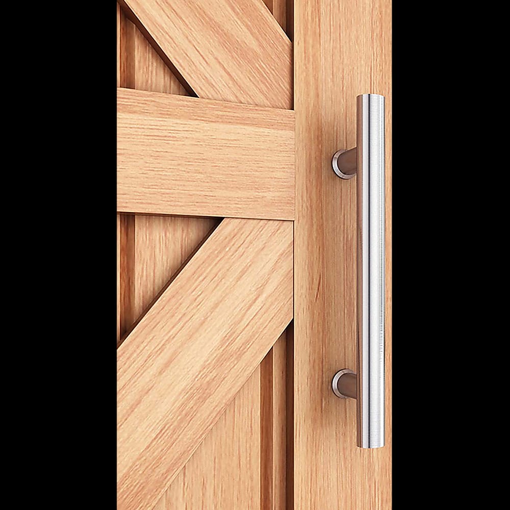 Round 300mm Push Pull Stainless Steel Door Handle