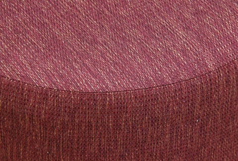 Manhattan Round Ottoman (Cherry Red)