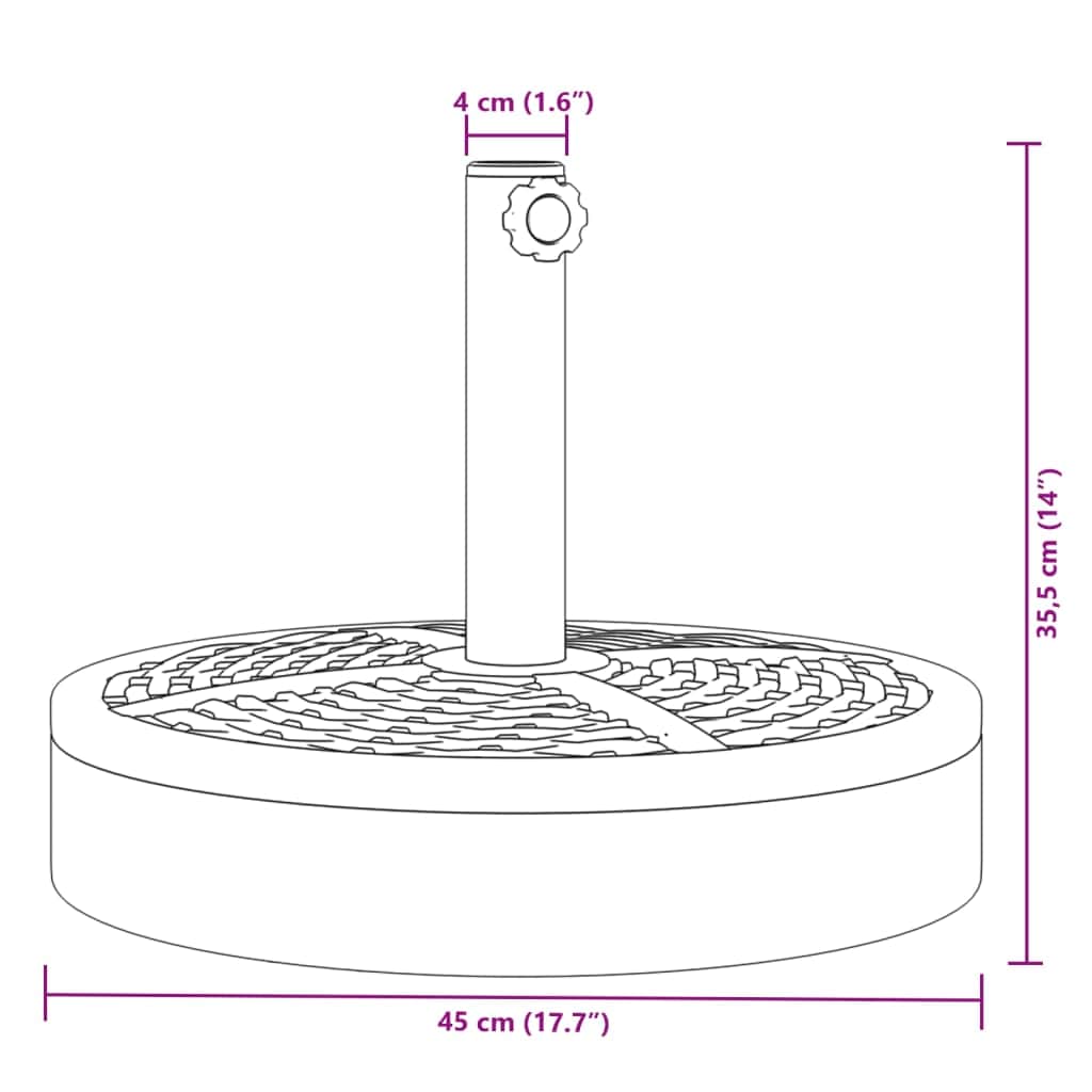 Round Parasol Base