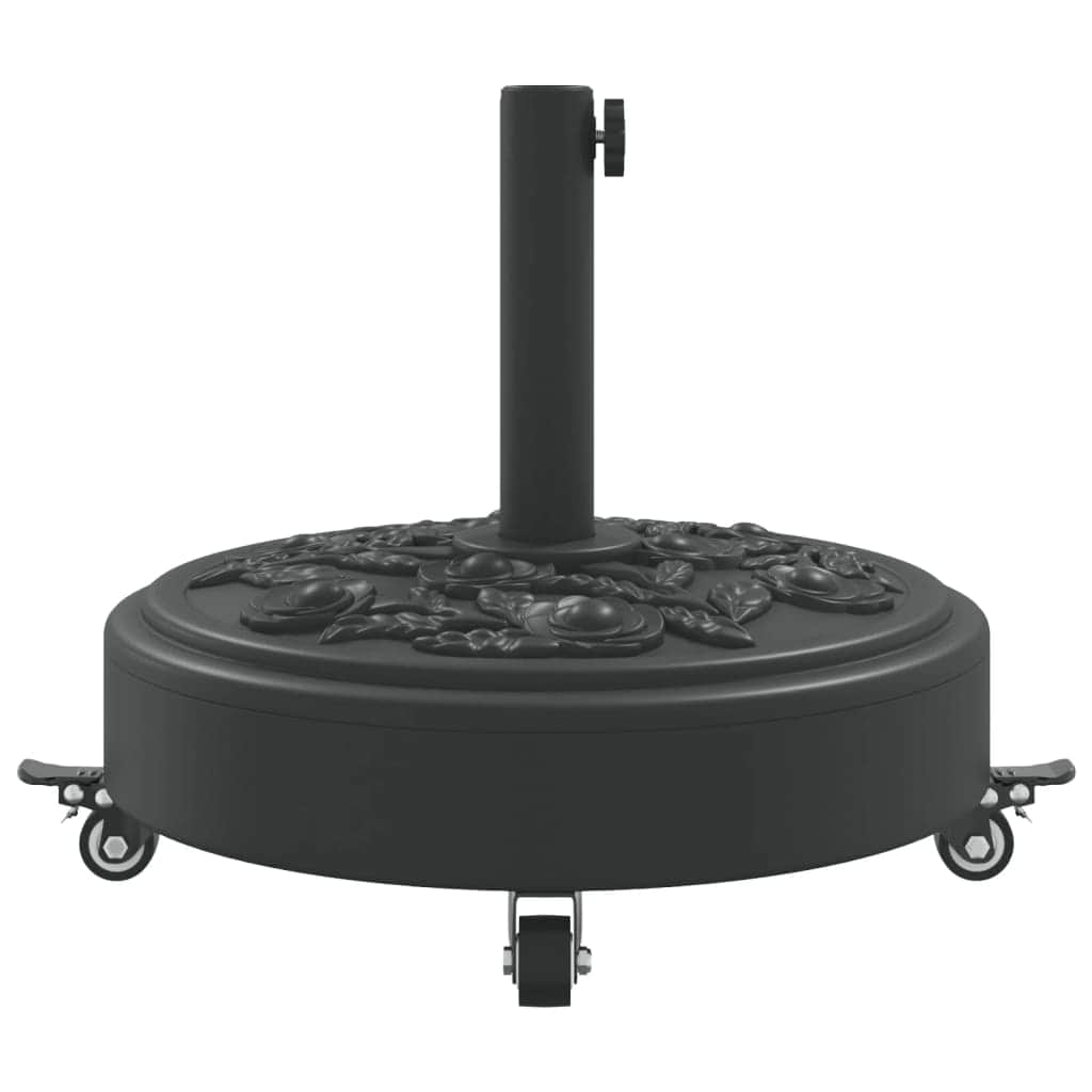 Round Parasol Base with Wheels- 27 kg Poles