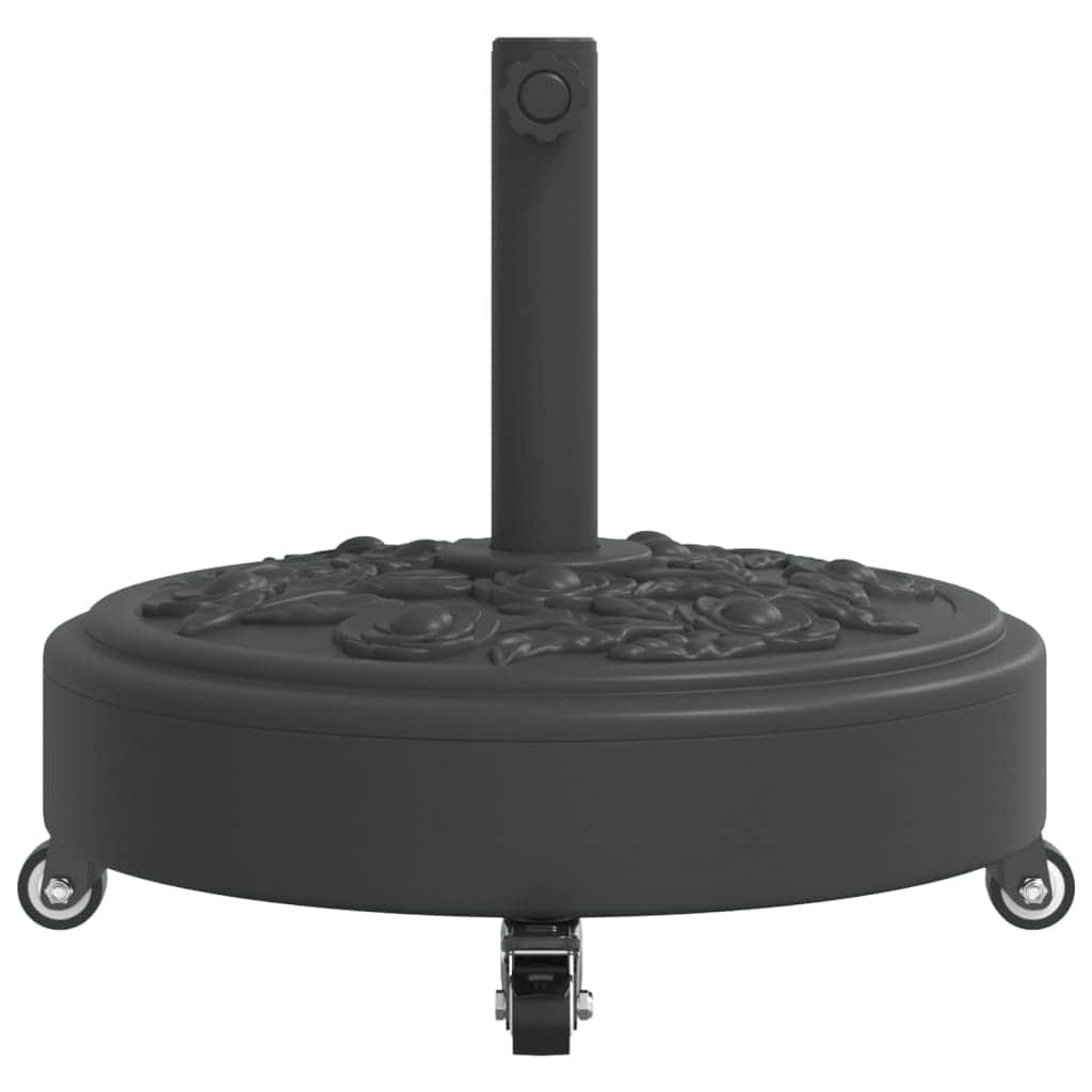 Round Parasol Base with Wheels- 27 kg Poles