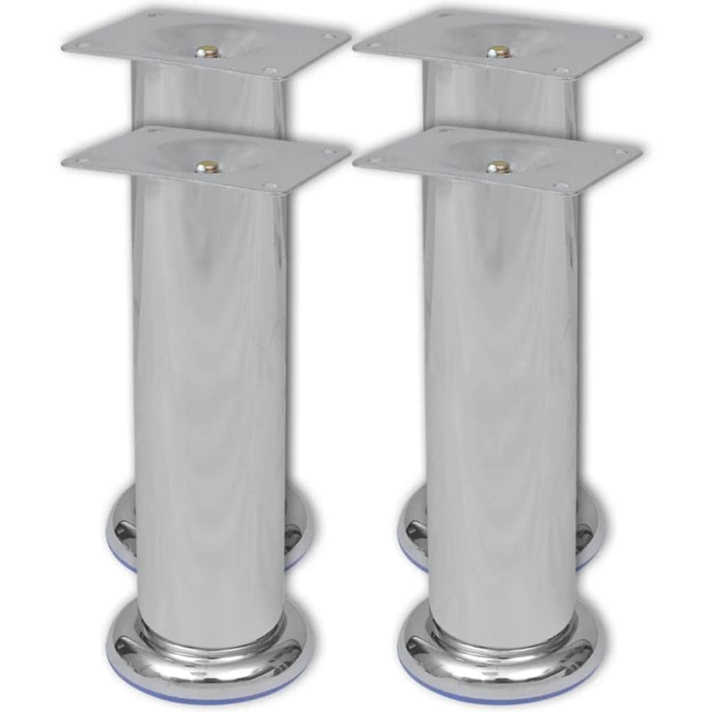 Round Sofa Legs 8 pcs Chrome 180 mm - Simple deals