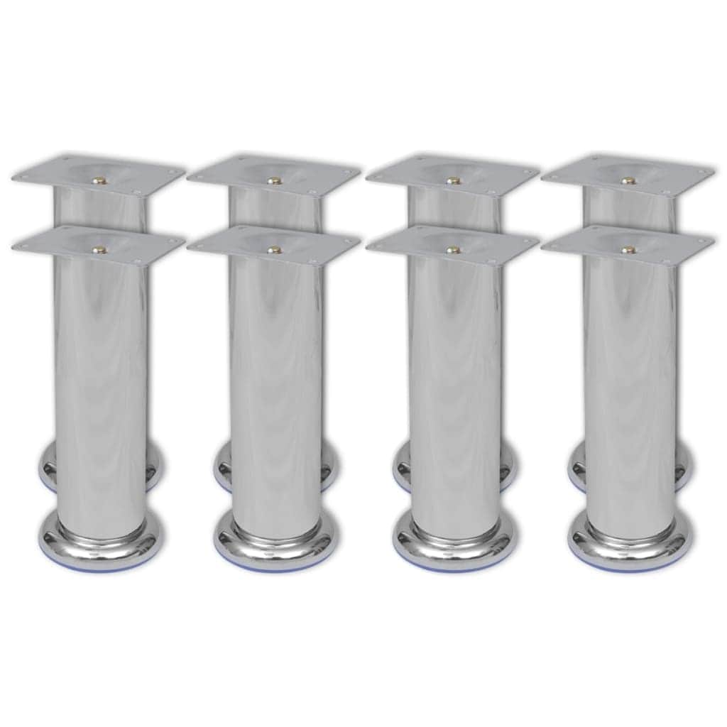 Round Sofa Legs 8 pcs Chrome 180 mm - Simple deals