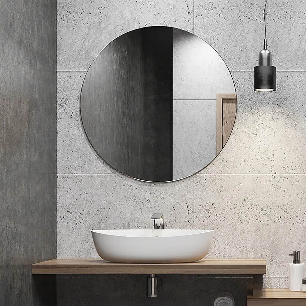 Round Wall Mirror Bathroom Makeup Mirror-80cm/90cm