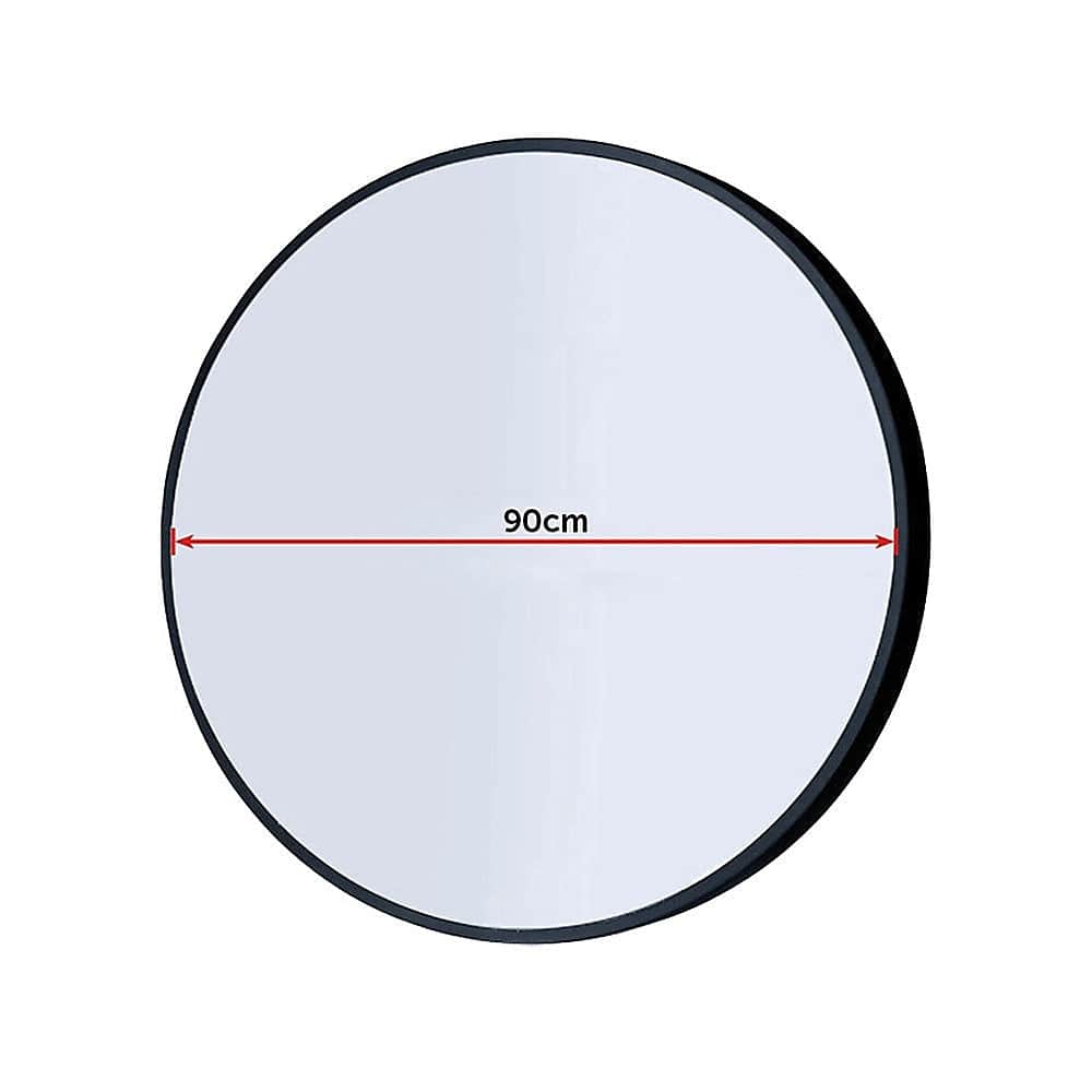 Round Wall Mirror Bathroom Makeup Mirror-80cm/90cm