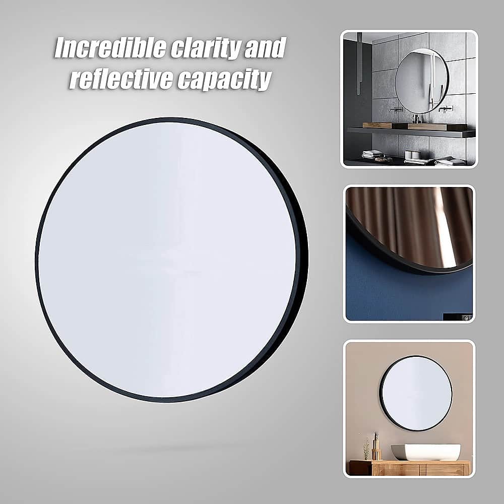 Round Wall Mirror Bathroom Makeup Mirror-80cm/90cm