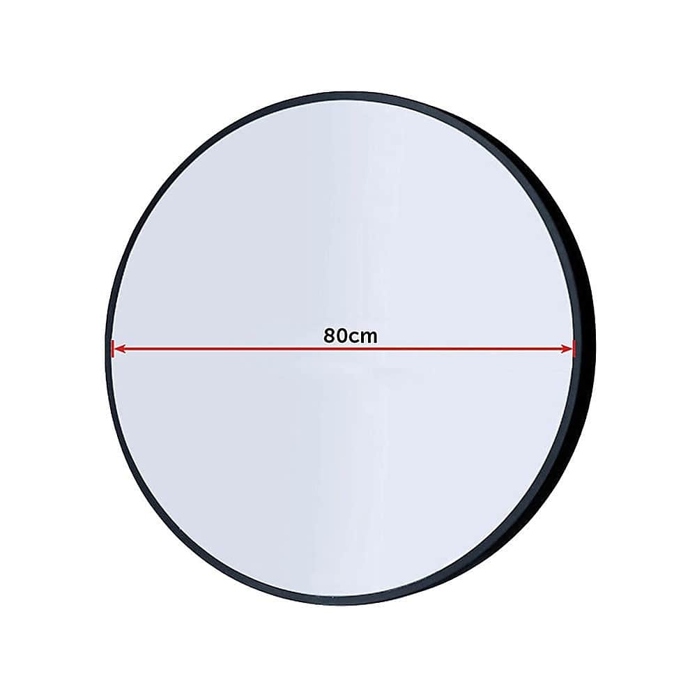 Round Wall Mirror Bathroom Makeup Mirror-80cm/90cm