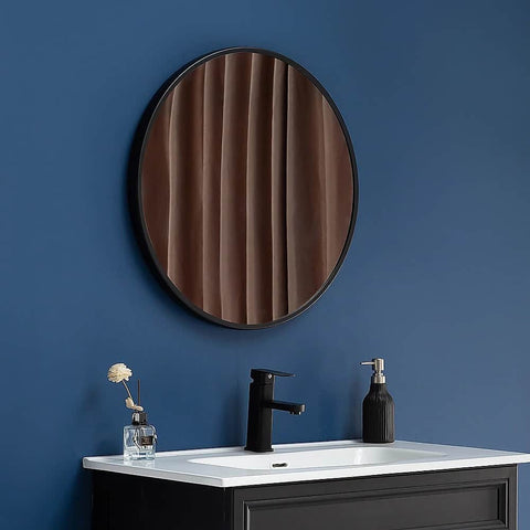 Round Wall Mirror Bathroom Makeup Mirror-80cm/90cm
