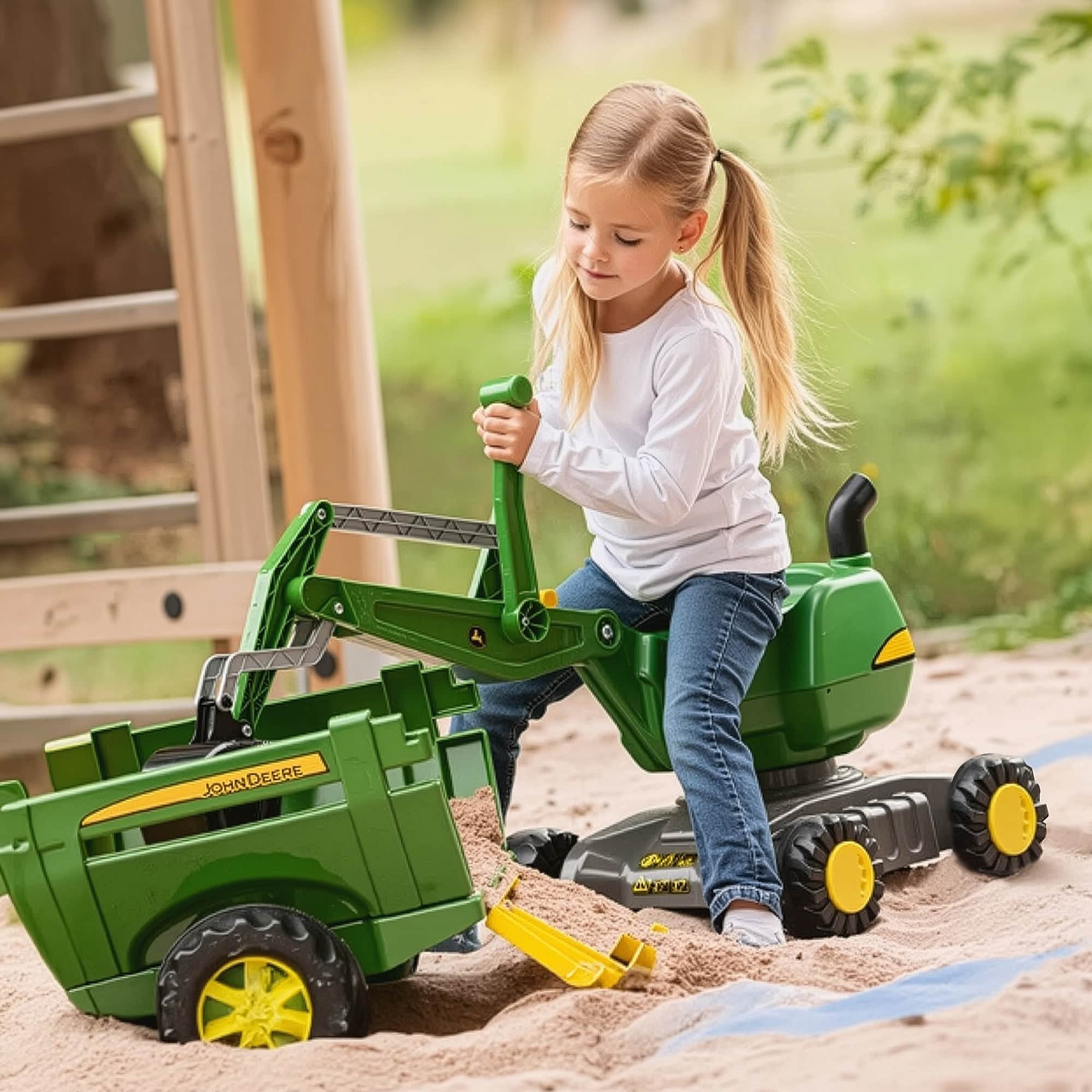 RT421022 Rolly Digger XL Ride-On Excavator Kids Toy 360° Rotation