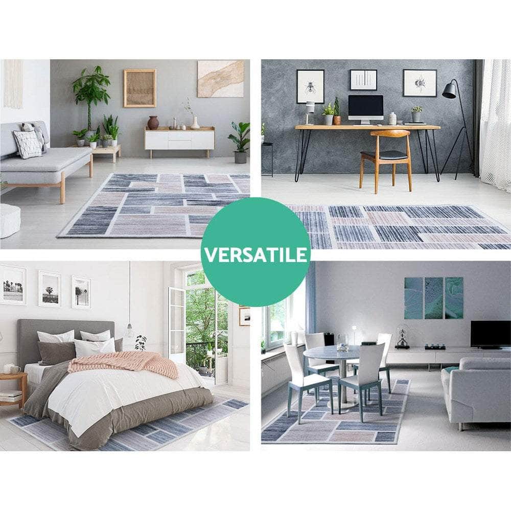 Rug 120x170cm Area Rug Large Carpet Soft Short Pile Modern Oblo