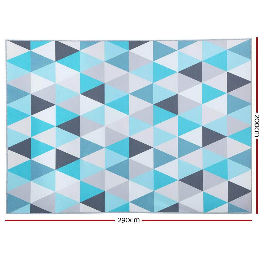 Rug 200x290cm Area Rug Large Carpet Soft Short Pile Modern Tria