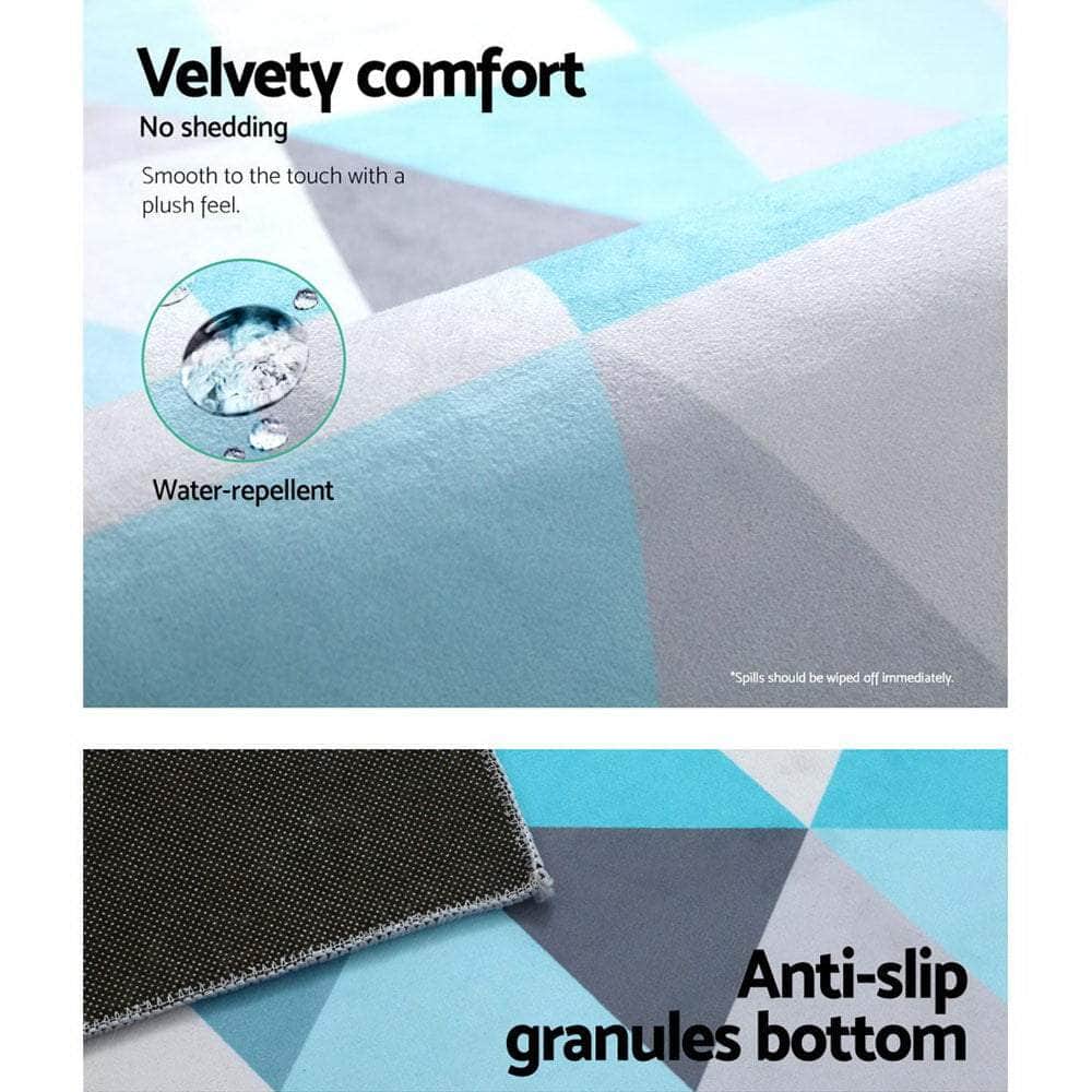 Rug 200x290cm Area Rug Large Carpet Soft Short Pile Modern Tria