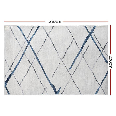Rug 200x290cm Area Rug Washable Mat Large Carpet Soft Short Pile Jaca