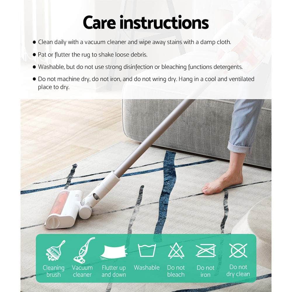 Rug 200x290cm Area Rug Washable Mat Large Carpet Soft Short Pile Jaca