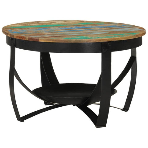 Rustic Brew: Reclaimed Wood and Iron Coffee Table