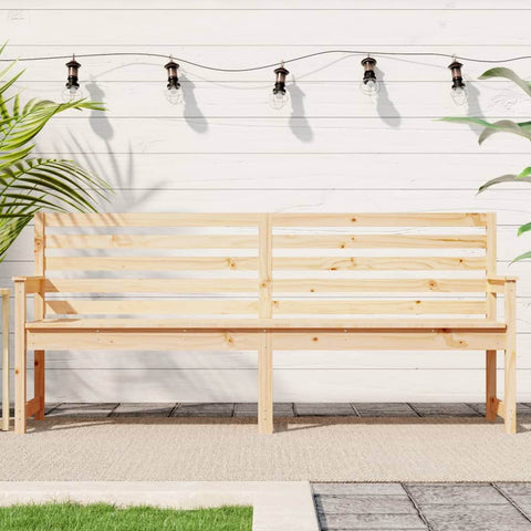 Rustic Pine Solid Wood Garden Bench